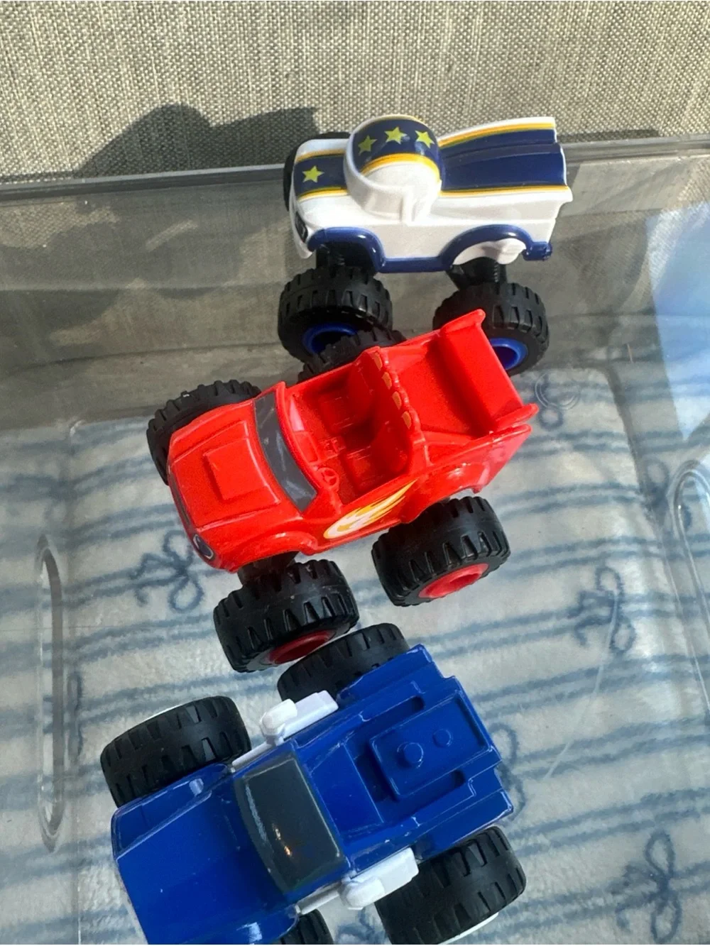 Three (3) Blaze & Monster Machines trucks